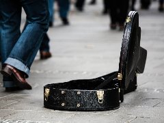 Street buskers in Belgrade